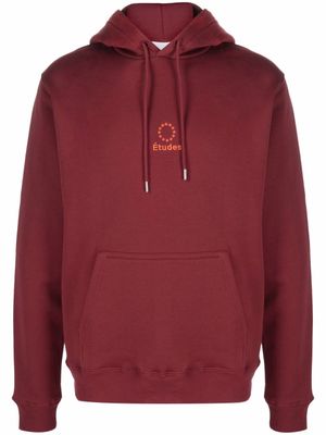 Études Studio hoodie Klein à logo brodé - Rouge