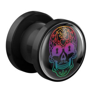 Tunnel met Magisch Doodshoofd Design Acryl Tunnels & Plugs