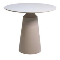 Giga Meubel - Bijzettafel Rond - Beige Aluminium - 69x69x61,5cm - Else - thumbnail