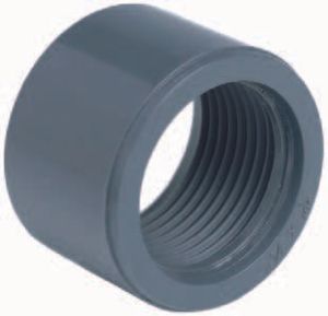 Europond Lijmring 63mm met 1½" Binnendraad - PVC Verbindingsring voor Waterdichte Vijverconstructie
