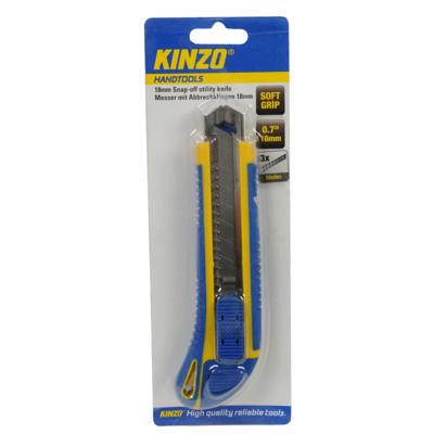 Kinzo hobby snijmesjes - 18 mm - breekmesjes - metaal/kunststof