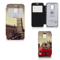 Samsung Galaxy S5 Mini Flip Cover Londen - thumbnail