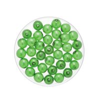 50x stuks sieraden maken Boheemse glaskralen in het transparant groen van 6 mm