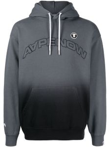 AAPE BY *A BATHING APE® hoodie à logo brodé - Gris