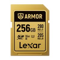 Lexar SDXC Pro Gold Series ARMOR UHS-II 256GB V60 IP68 R280/W205