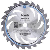 kwb 586154 Hardmetaal-cirkelzaagblad 184 x 16 x 1.2 Aantal tanden: 24 1 stuk(s)