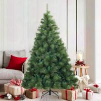 Kunstmatige Inklapbare Kerstboom Groen 180 cm PVC, staal