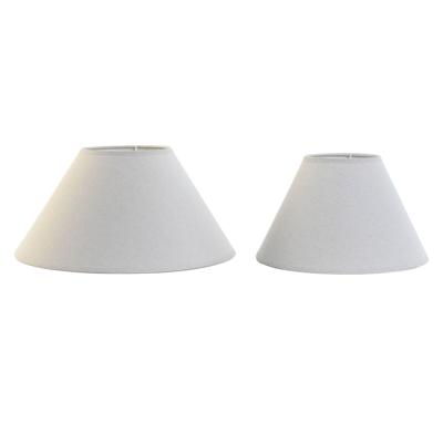 Lampenkap Home ESPRIT Linnen Metaal 45 x 45 x 21 cm (2 Stuks)
