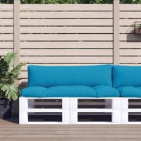 VidaXL Palletkussens 2 st stof lichtblauw VidaXL Palletkussens 2 st stof lichtblauw