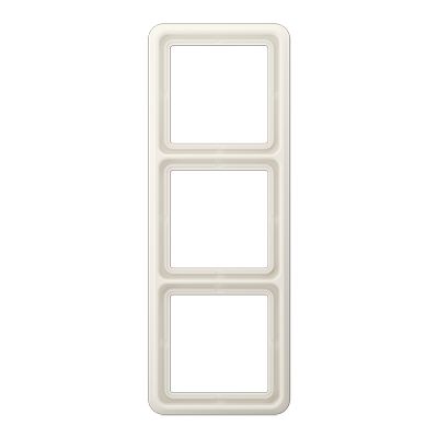 Jung CD500 afdekraam 3-voudig creme CD583W