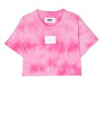 MM6 Maison Margiela Kids t-shirt à patch logo - Rose - thumbnail