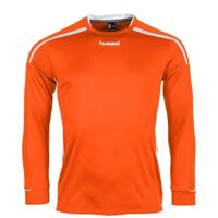 Hummel 111005 Preston Shirt l.m. - Orange-White - M - thumbnail