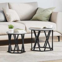 Salontafel 2 pcs Grijs sonoma 50 x 50 x 50 cm