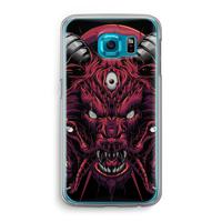 Hell Hound and Serpents: Samsung Galaxy S6 Transparant Hoesje
