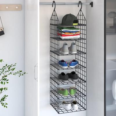 VidaXL Kastorganiser hangend met 7 schappen