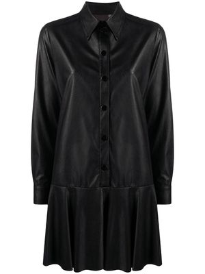 Blanca Vita robe-chemise courte - Noir