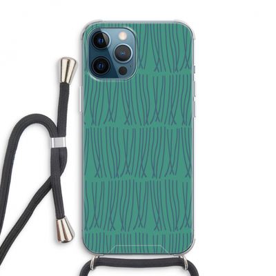 Swirls: iPhone 12 Pro Max Transparant Hoesje met koord