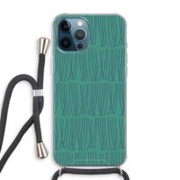Swirls: iPhone 12 Pro Max Transparant Hoesje met koord