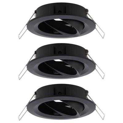 Paulmann 92487 EBL Choose Inbouwring Set van 3 stuks 10 W Zwart (mat)