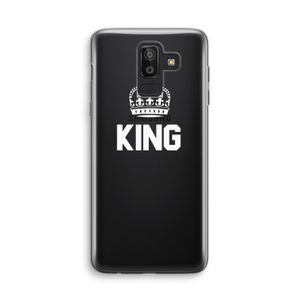 King zwart: Samsung Galaxy J8 (2018) Transparant Hoesje