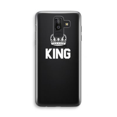 King zwart: Samsung Galaxy J8 (2018) Transparant Hoesje