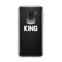 King zwart: Samsung Galaxy J8 (2018) Transparant Hoesje