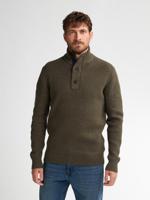 Petrol Knitwear Collar M-3050-kwc226 Trui 6088 Army Green