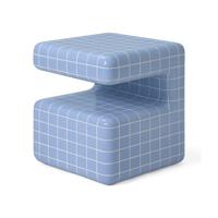 Jesper Home Bijzettafel 'Takamu' 45 x 45cm, kleur Cashmere Grid