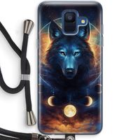Wolf Dreamcatcher: Samsung Galaxy A6 (2018) Transparant Hoesje met koord