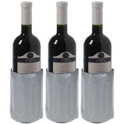 6x stuks koelelement voor een fles 34 x 15 cm