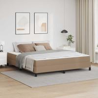 Bed met matras Cappuccino 180 x 200 cm Kunstleer
