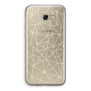 Geometrische lijnen wit: Samsung Galaxy A5 (2017) Transparant Hoesje