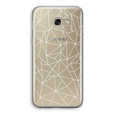 Geometrische lijnen wit: Samsung Galaxy A5 (2017) Transparant Hoesje