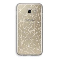 Geometrische lijnen wit: Samsung Galaxy A5 (2017) Transparant Hoesje