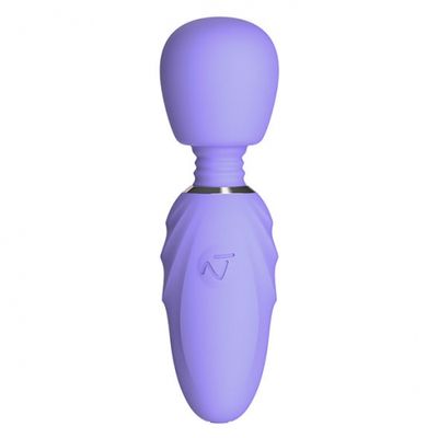 Nomi Tang - Compacte Pocket Wand Massager met 2 Opzetstukken Paars Nomi Tang - Compacte Pocket Wand Massager met 2 Opzetstukken Paars