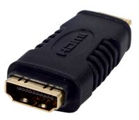 Valueline VC-012G kabeladapter/verloopstukje HDMI A (F) mini HDMI C (M) Zwart - thumbnail