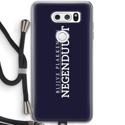 Blijve plakken in Negenduust: LG V30 Transparant Hoesje met koord
