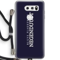 Blijve plakken in Negenduust: LG V30 Transparant Hoesje met koord