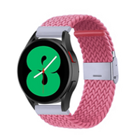Braided nylon bandje - Roze - Samsung Galaxy Watch 3 - 41mm - thumbnail