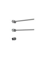 Hotbath &MORE set van 2 rails RARH50 ROUND 50 cm met separate schakelaar en inbouw element Geborsteld Nikkel (RARH50-2GN)