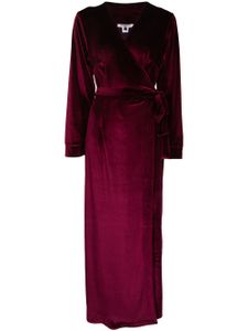 Gilda & Pearl robe de chambre Saratoga en velours - Rouge