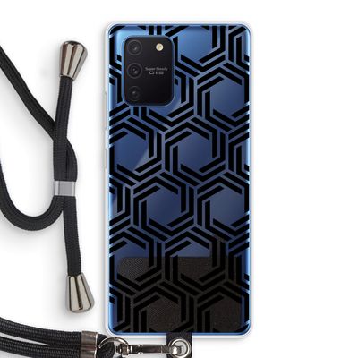 Geometrisch patroon: Samsung Galaxy Note 10 Lite Transparant Hoesje met koord