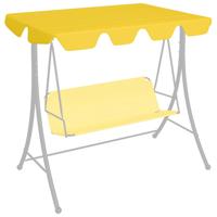 VidaXL Vervangingsluifel voor schommelbank 188/168x145/110 cm geel