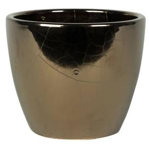 Steege Bloempot - goud - keramiek - 16 x 13 cm