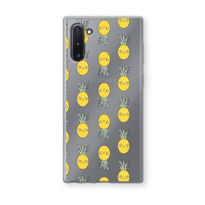 Ananas: Samsung Galaxy Note 10 Transparant Hoesje