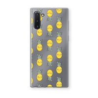 Ananas: Samsung Galaxy Note 10 Transparant Hoesje