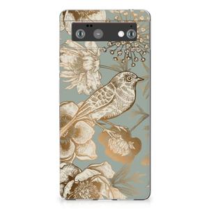 TPU Case voor Google Pixel 6 Vintage Bird Flowers