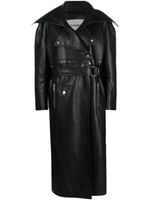 Nanushka Marielle leather biker coat - Noir