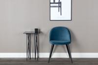 Nohr Eetkamerstoel 'Amon' Velvet, kleur Blauw