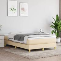Bedframe zonder matras 120x200 cm stof crèmekleurig
